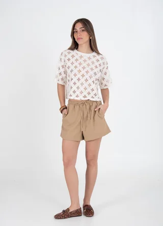 Short de lino clasico  - Vista 6