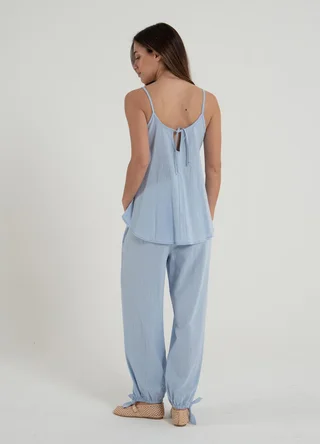 Musculosa gasa rustica para atar  - Vista 3