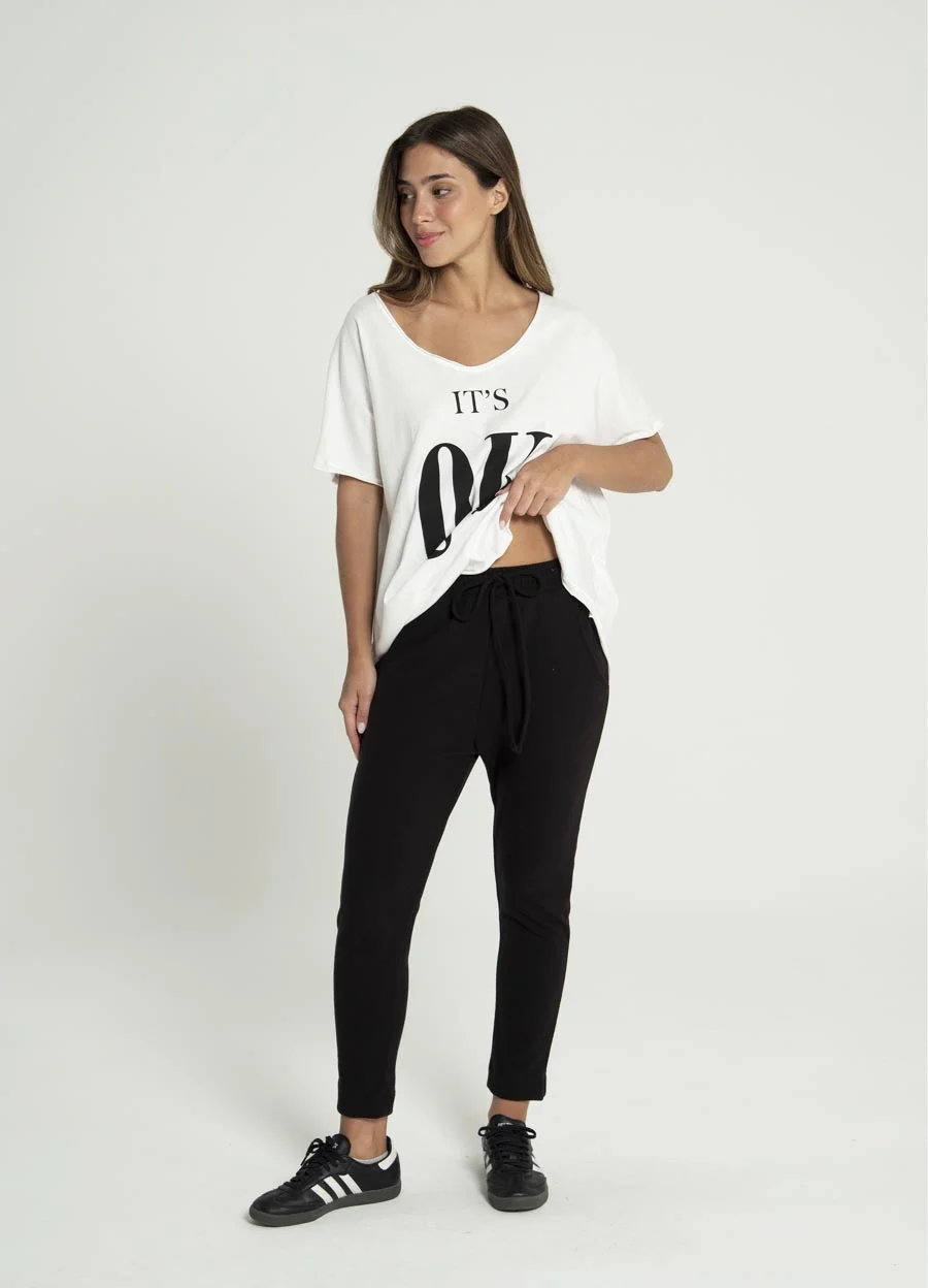 Babucha lanilla deportiva con tajito 