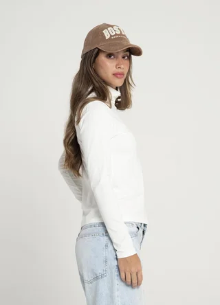 Polera basica jersey spandex - Vista 3