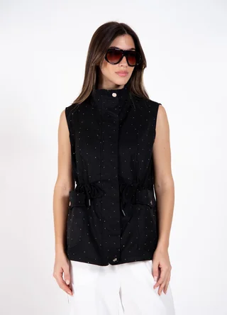 Chaleco cargo con strass  - Vista 6