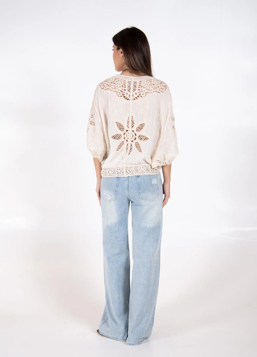 Jean full strass 