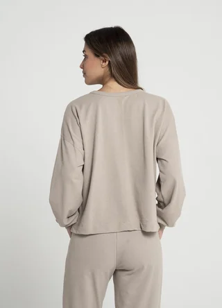 Buzo tejido rustico con bolsillo  - Vista 4