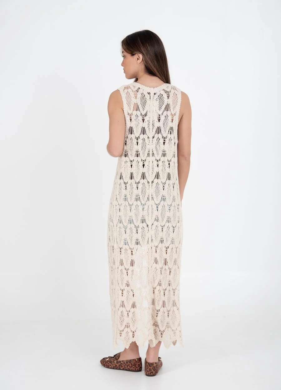 Vestido largo tejido 