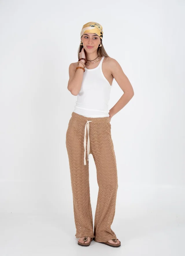 Pantalon hilo con cinta gross 