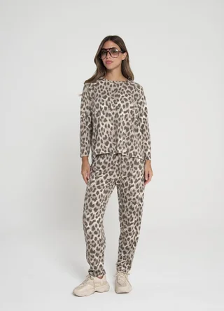 Babucha rustico batik/print con recorte  - Vista 1