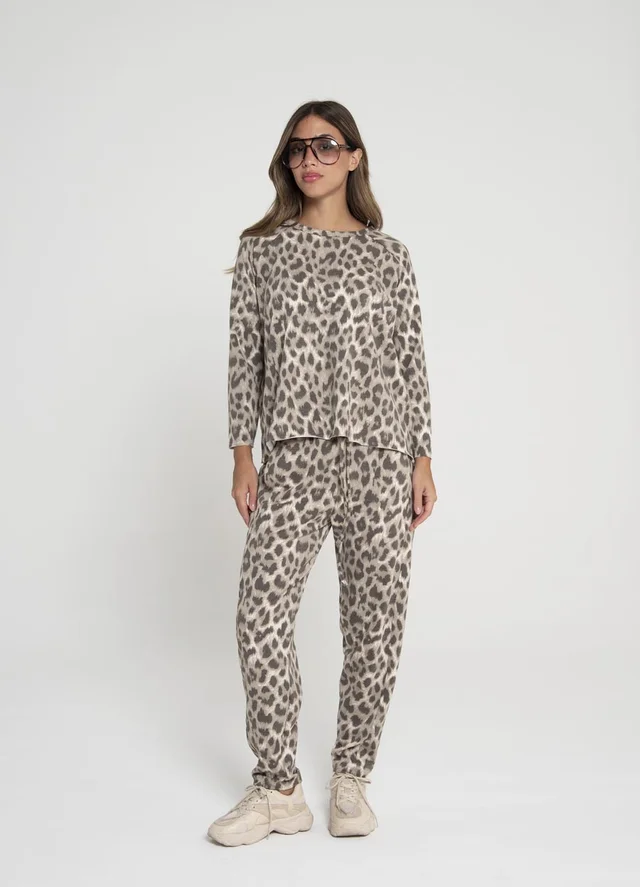 Babucha rustico batik/print con recorte 