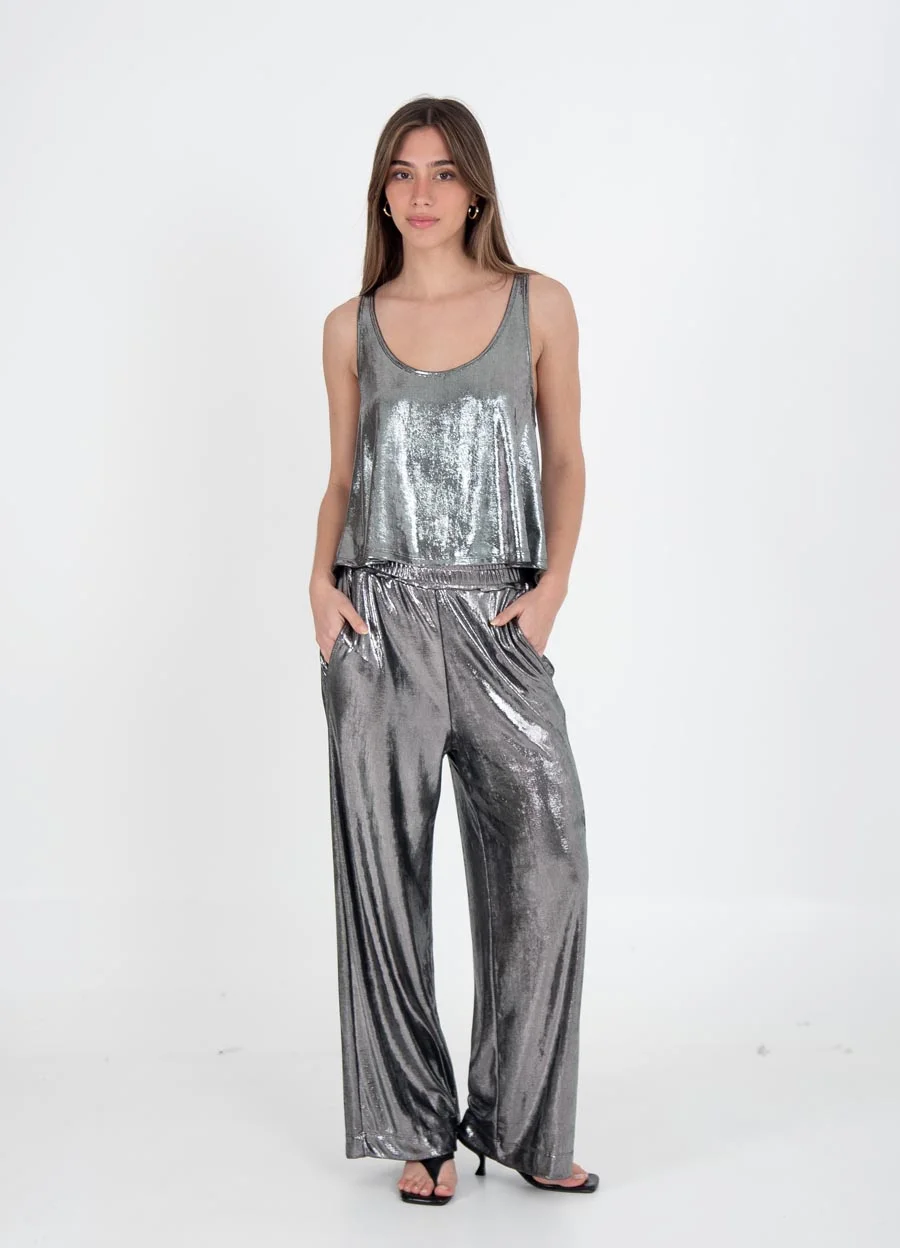 Musculosa metalizada 