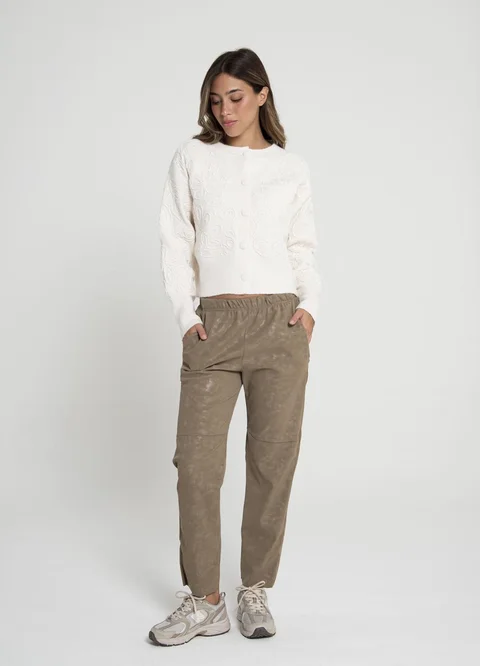 Saco bordado al tono 