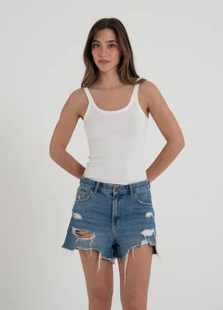 Musculosa morley microfibra bretel fino  - Vista 4