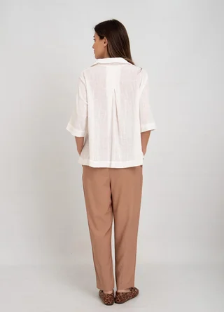 Camisa lino algodon  - Vista 5