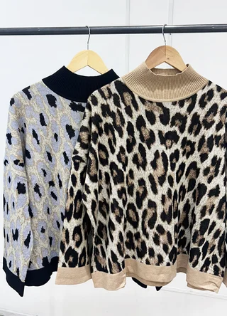 Sweater print con puños  - Vista 6