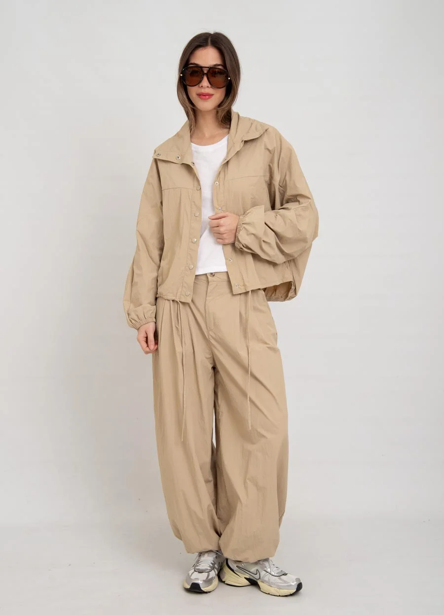 Pantalon parachute con tanca