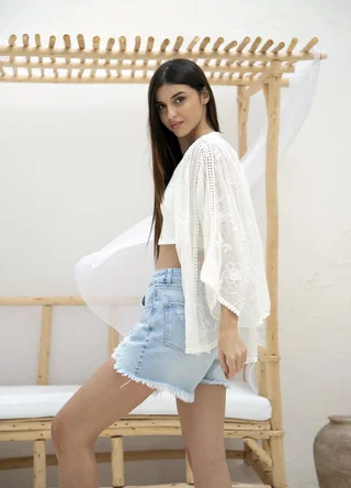 Kimono full bordado  - Vista 4