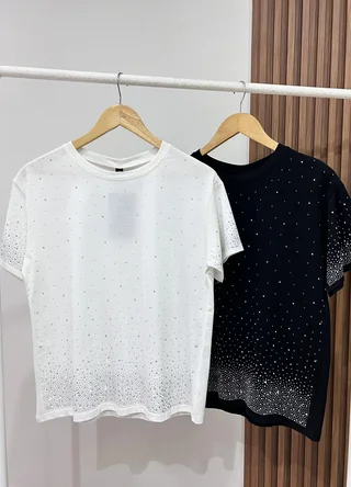 Remera full strass degrade  - Vista 6