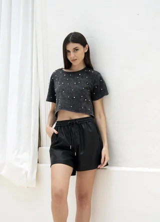 Remera full strass pre lavada  - Vista 2