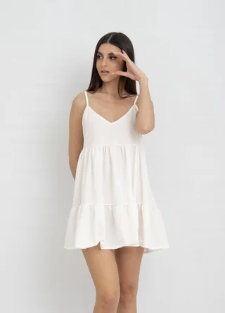 Solero corto fantasia con volado  - Vista 1