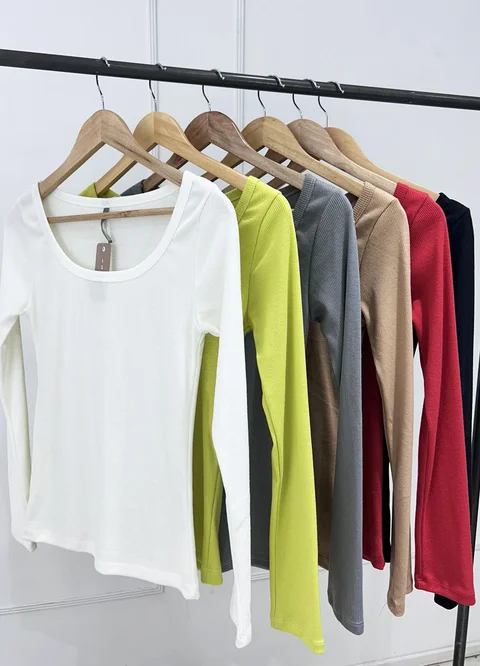 Remera m/l morley escote redondo 