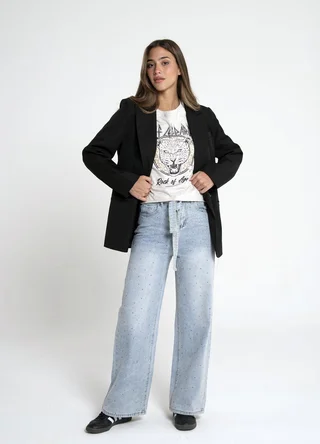 Blazer sastrero liso  - Vista 1