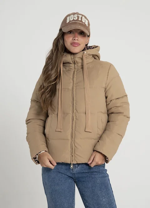 Campera puffer reversible