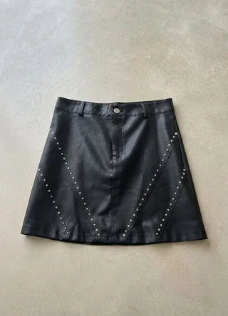 Mini eco cuero con tachas - Vista 5