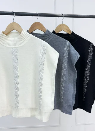 Chaleco con strass  - Vista 5