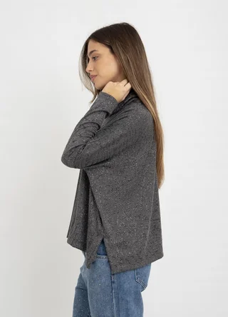 Poleron lurex con tajos - Vista 4
