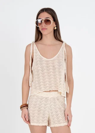 Musculosa hilo para atar en hombro  - Vista 1