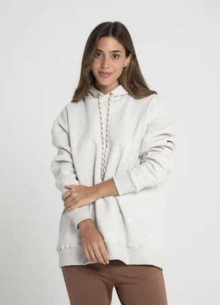 Buzo rustico frisa con capucha - Vista 3