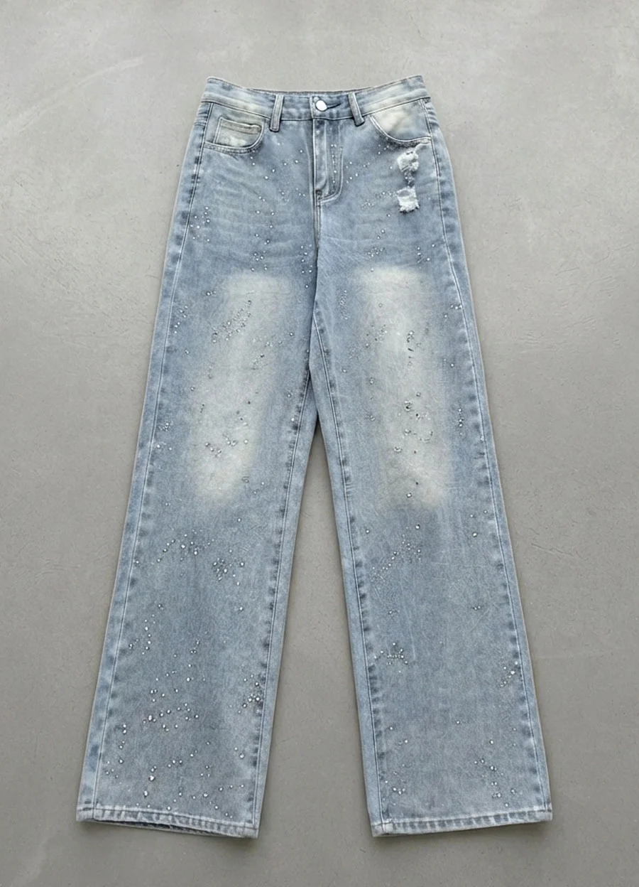 Jean full strass 