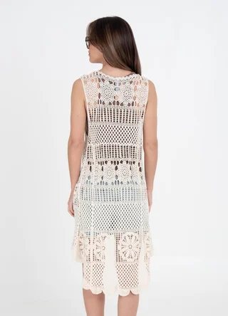 Chaleco irregular crochet  - Vista 5