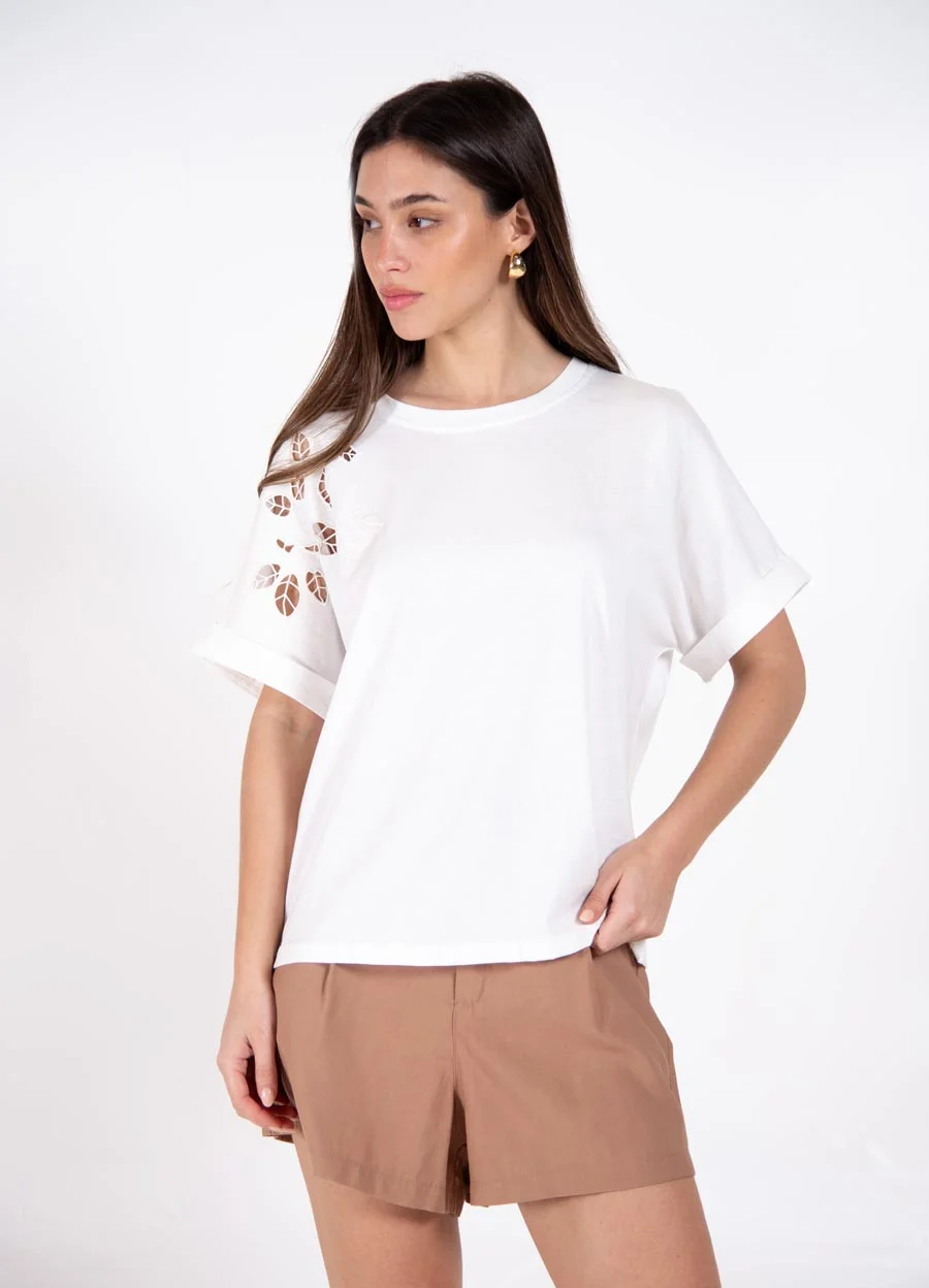 Remera calada 1 hombro 