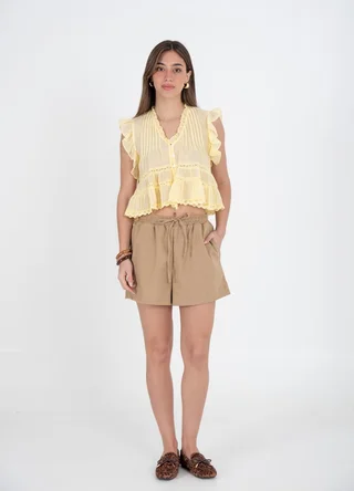 Short de lino clasico  - Vista 1