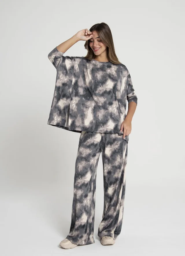 Remeron batik con tajos delanteros