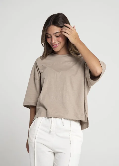 Remera flame con recorte en espalda 