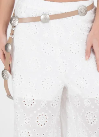 Pantalon broderie  - Vista 3
