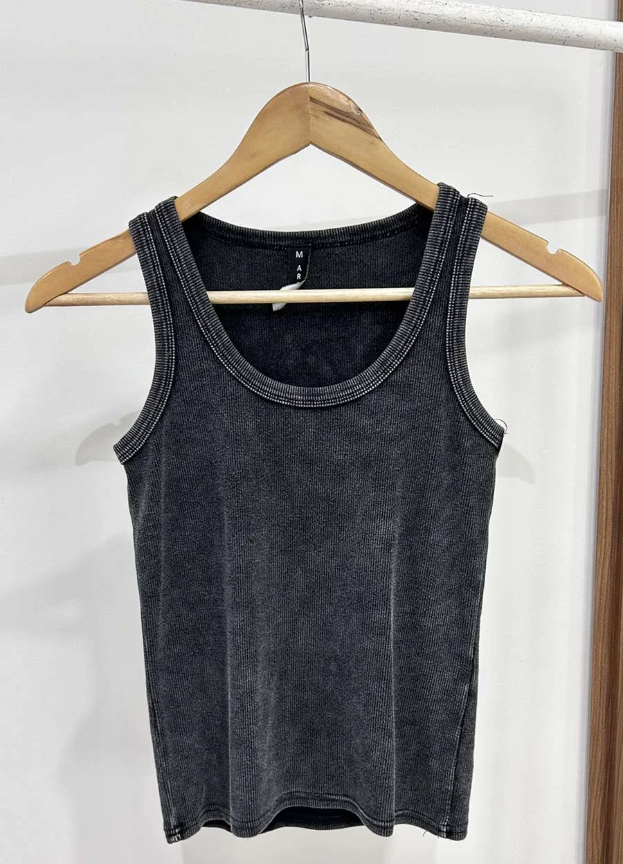 Musculosa prelavada lisa 