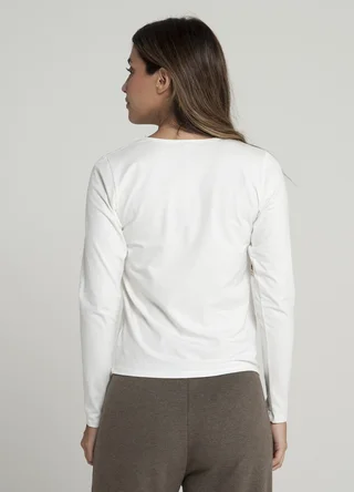 Remera basica manga larga  - Vista 4