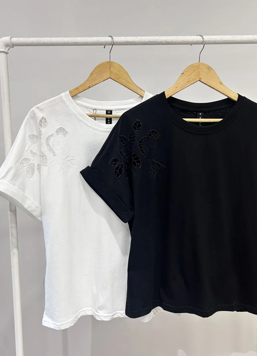 Remera calada 1 hombro 