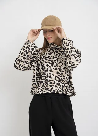 Polera print panal  - Vista 2