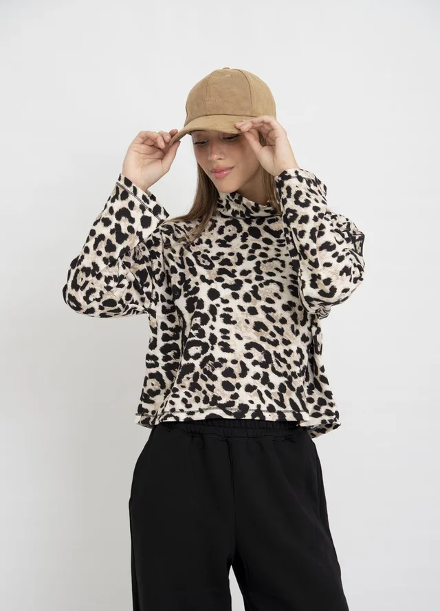 Polera print panal 