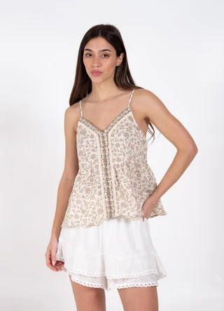 Musculosa estampada bohemia  - Vista 3