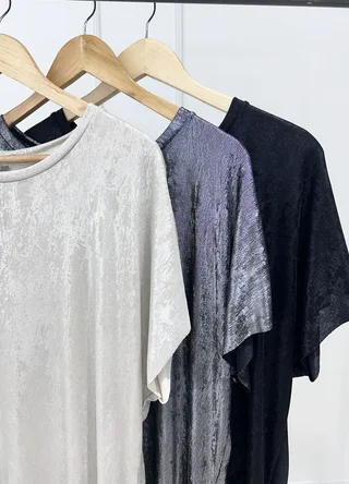 Vestido metalizado al corte  - Vista 6