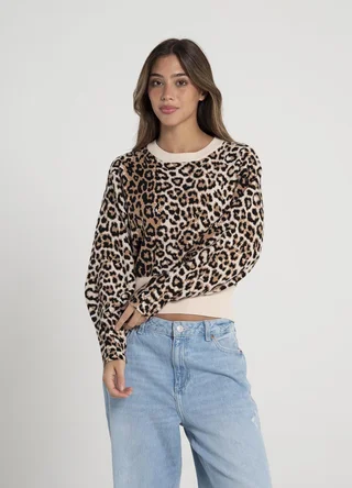 Sweater print combinado  - Vista 2