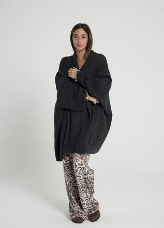 Maxi saco oversize midi tejido  - Vista 2