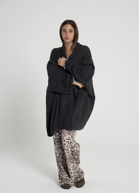 Maxi saco oversize midi tejido 