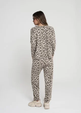 Babucha rustico batik/print con recorte  - Vista 4