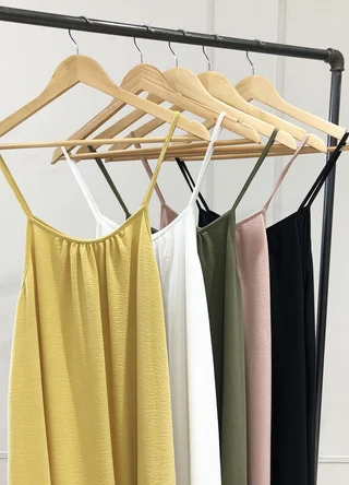 Solero largo bretel fino algodon fantasia  - Vista 2