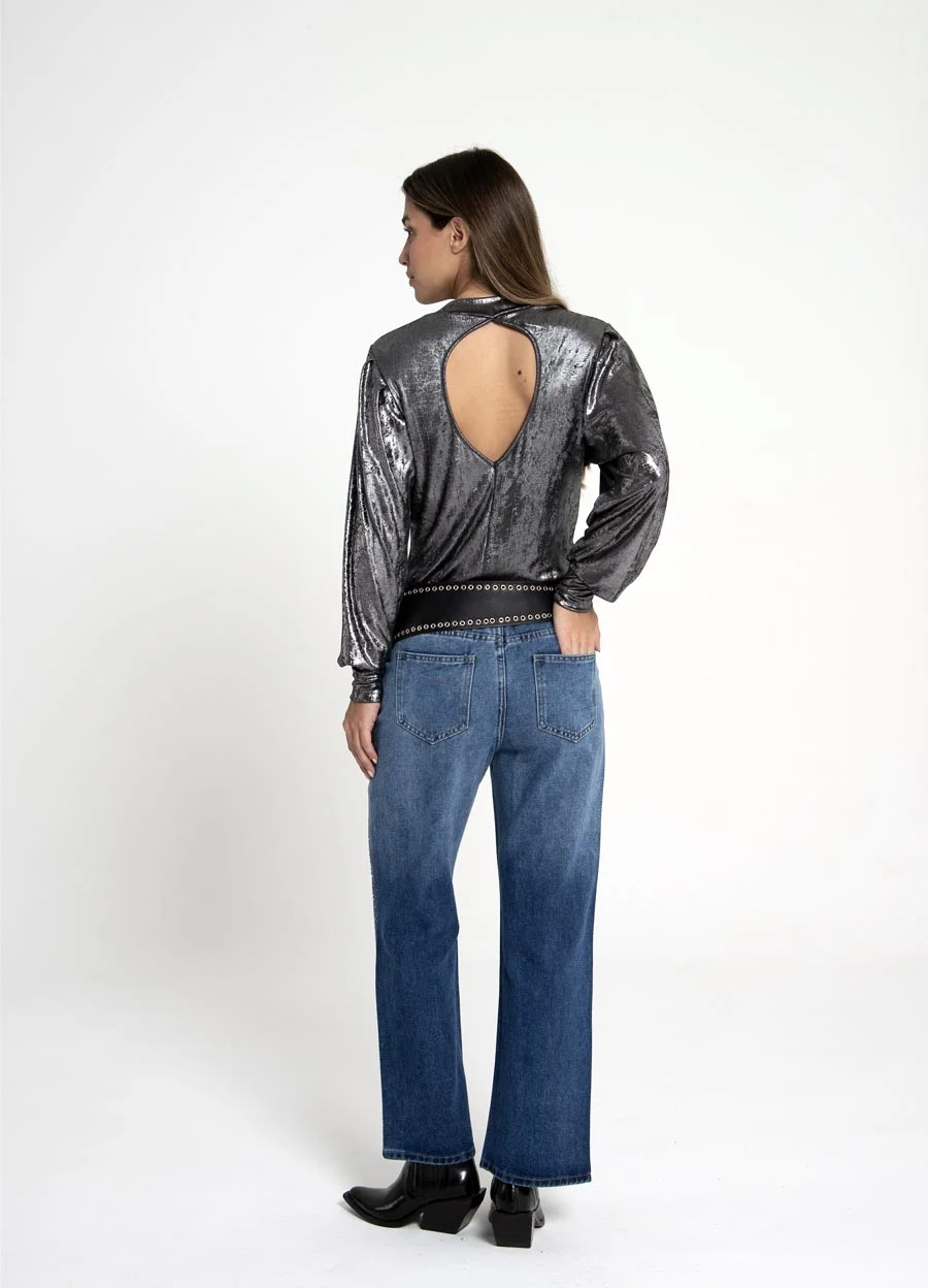 Jean con strass degrade 