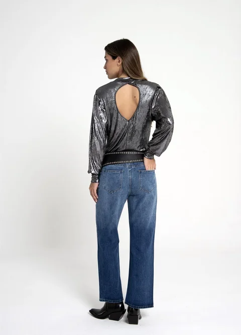 Jean con strass degrade 